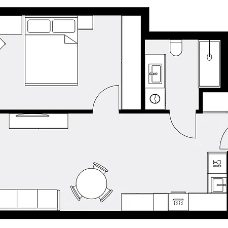 아파트 Urban Global Skyline, 25th Floor No 19, Free Garage, Self Check-in, No Deposit 카토비체