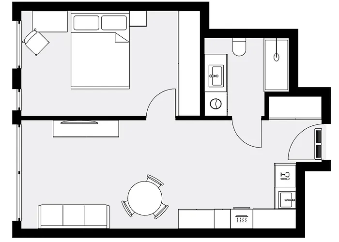 Appartement Urban Global Skyline, 25th Floor No 19, Free Garage, Self Check-in, No Deposit Katowice